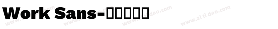Work Sans字体转换